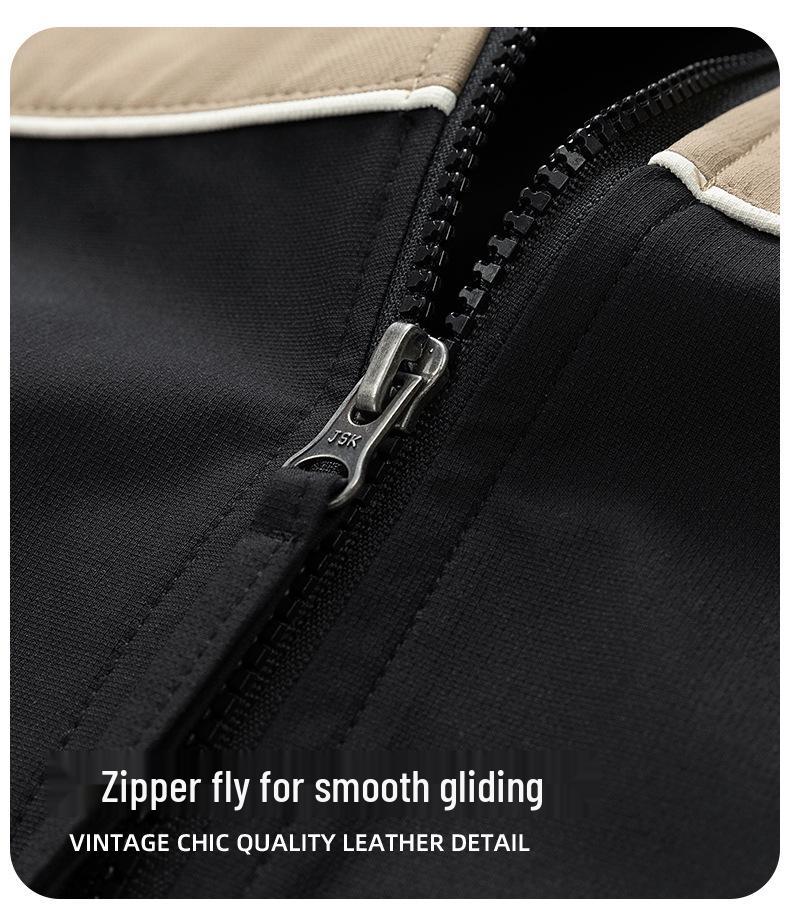 2024 Autumn Men's High-End Stand Collar Casual Jacket