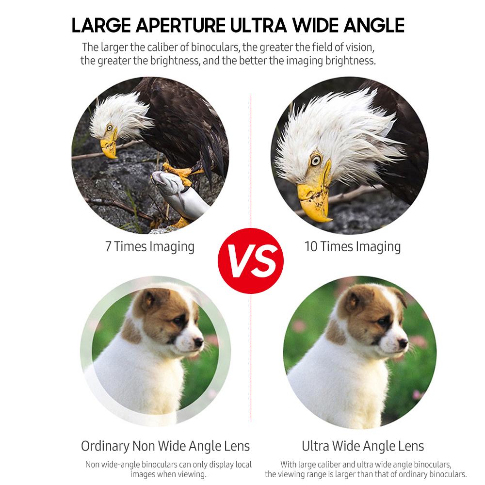 Binoclu 20x50 Binoclu cu lumină scăzută Viziune nocturnă BAK7 Prism Impermeabil cu șnur de transport pt.