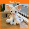 Entzückendes 40cm Devon Rex Katze Plüschtier Weiche Weiße Katze Stofftier Geschenk für Kinder