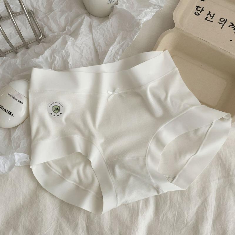 Comfortable A-class Lycra cotton full pants 7A antibacterial mid waist underwear made of pure cotton with seamless crotch women's triangle Panties