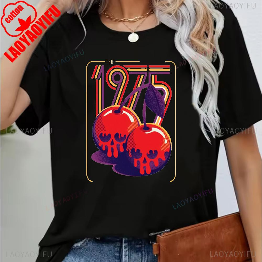 Vintage 1975 Funny 50Th Birthday Gifts 50 Years Old Retro Print T-Shirt Short Sleeve Crew Neck Casual Top for Summer & Spring
