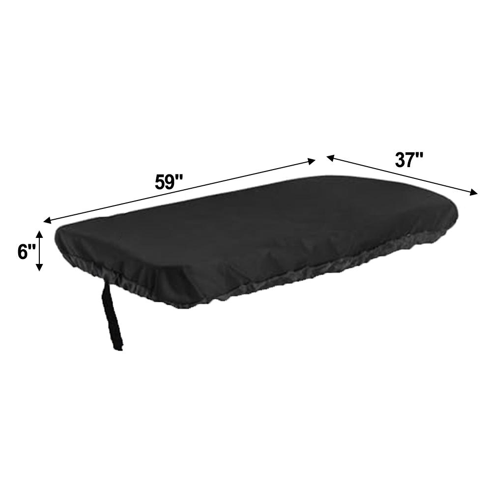 For Garden Cart Cover for Wagon Cart Waterproof Tear Resistant with Adjustable Bottom Drawstring 59 by 37 Inch