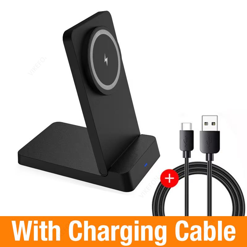 Magnetic Fast Wireless Charger Station For Magsafe iPhone 16 15 14 13 12 Pro Max Desktop Foldable Smartphone Charging Stand Dock