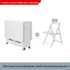 Zhigong Solid Wood Folding Dining Table and Chair Set for Apartments - Multifunctional, Movable Home Furniture