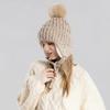 Windproof Knitted Cycling Hat Thickened Cold Proof Hat Warm Winter Knit Cap  for Women Girls