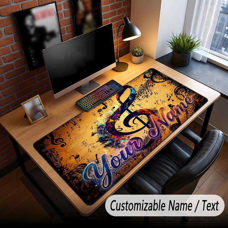 Musik Allgemeines Thema Benutzerdefiniertes Mauspads Personalisiert Mit Name Text Angepasste Schreibtischunterlage Für Büro Heimdekoration