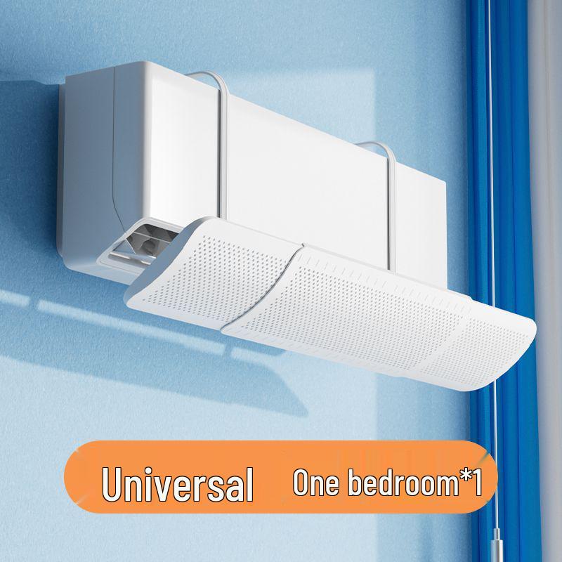 Universal Retractable Air Conditioner Deflector - No-Punch, Wall-Mount, Anti-Direct Air Flow