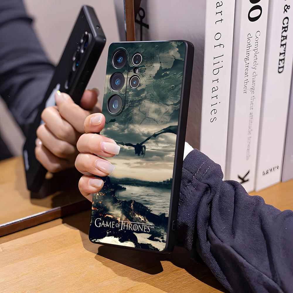 T-Thrones-Tv-Game Phone Case For Samsung S26 Ultra S25 Edge Ultra S23 S22 S21 S20 Ultra Plus S24 Fe Glass Cover