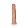 RealRock - Curved Realistic Dildo with Balls and Suction Cup 25.5 Cm