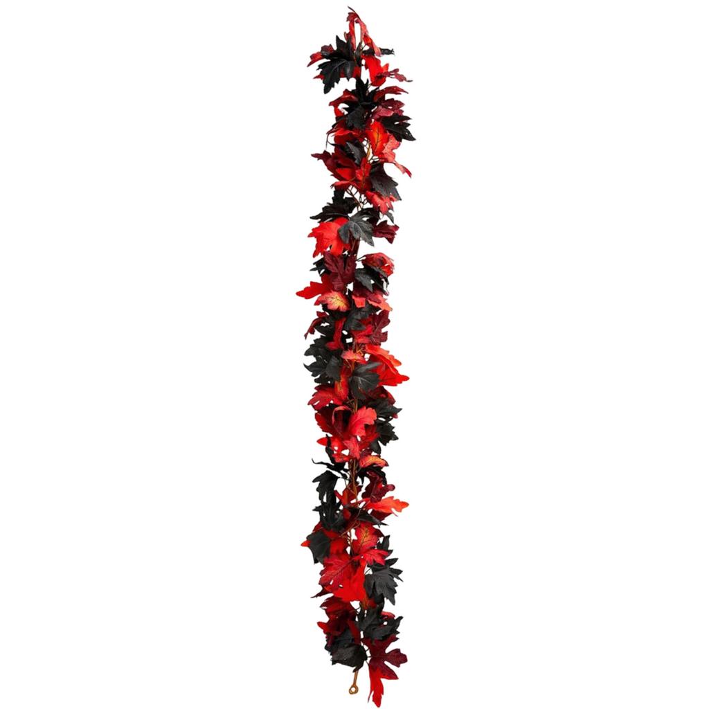 Fall Maple Leaf Garland Reusable Hanging Vine Decorative Garland Thanksgiving Door Wreath for Fireplace Party Christmas Wedding