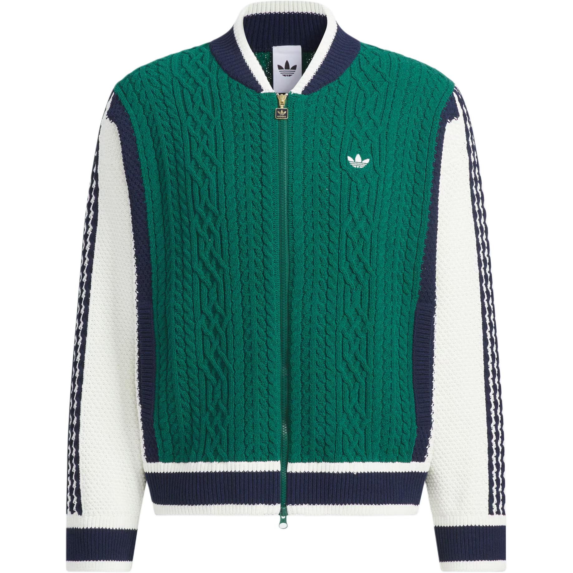 

Adidas Originals Cardigan Comfortable Soft Skin-Friendly Loose Knit Sweater Unisex Tops KS5962 S