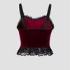Velvet Lace-up Gothic Corset Camisole - Halloween Style