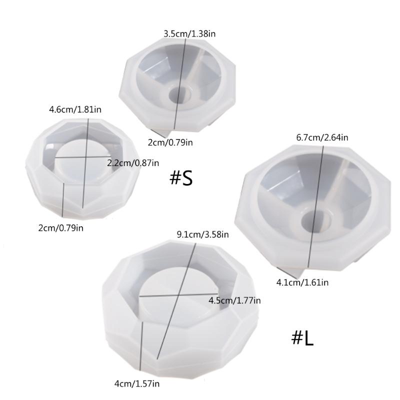 DIY Silikon Kerzenhalter Form Handgemachte Sechseckige Abschnitt Leuchter Form für Tee Wachs Tasse für Segen Zeremonie