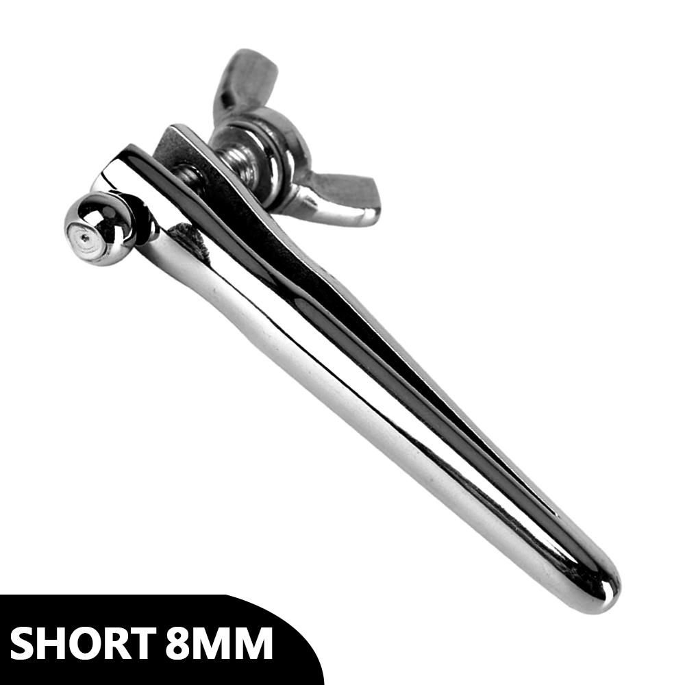 Pęseta ze stali nierdzewnej Medyczna Ekspander 6-8 mm Dźwięk cewki moczowej Korek penisa Dla mężczyzn Dilator penisa Dźwięki Męski masturbator Zabawka erotyczna