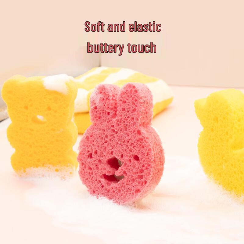 Ally Cartoon Bear Bath & Face Sponges