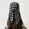 Women's Scarf Shawl Hijab Print Turban Square Luxury Headscarf Wraps Bandana Neckerchief Headband Windproof Handkerchief Fashion