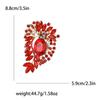 Elegant Crystal Alloy Brooch for Women's Suit