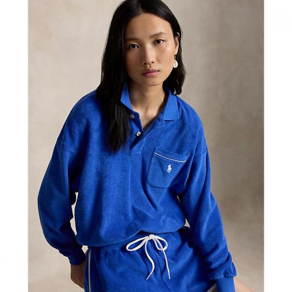 Polo Ralph Lauren Women S Long Sleeve Terry Polo Shirt Wmpokninb920314400