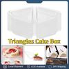 50/100/150 Stück Scheibenkuchenbehälter Dreieckige Kuchenbox Klappbox Für 8-Zoll 6-Zoll Scheiben Dessert Sandwich To-Go-Box