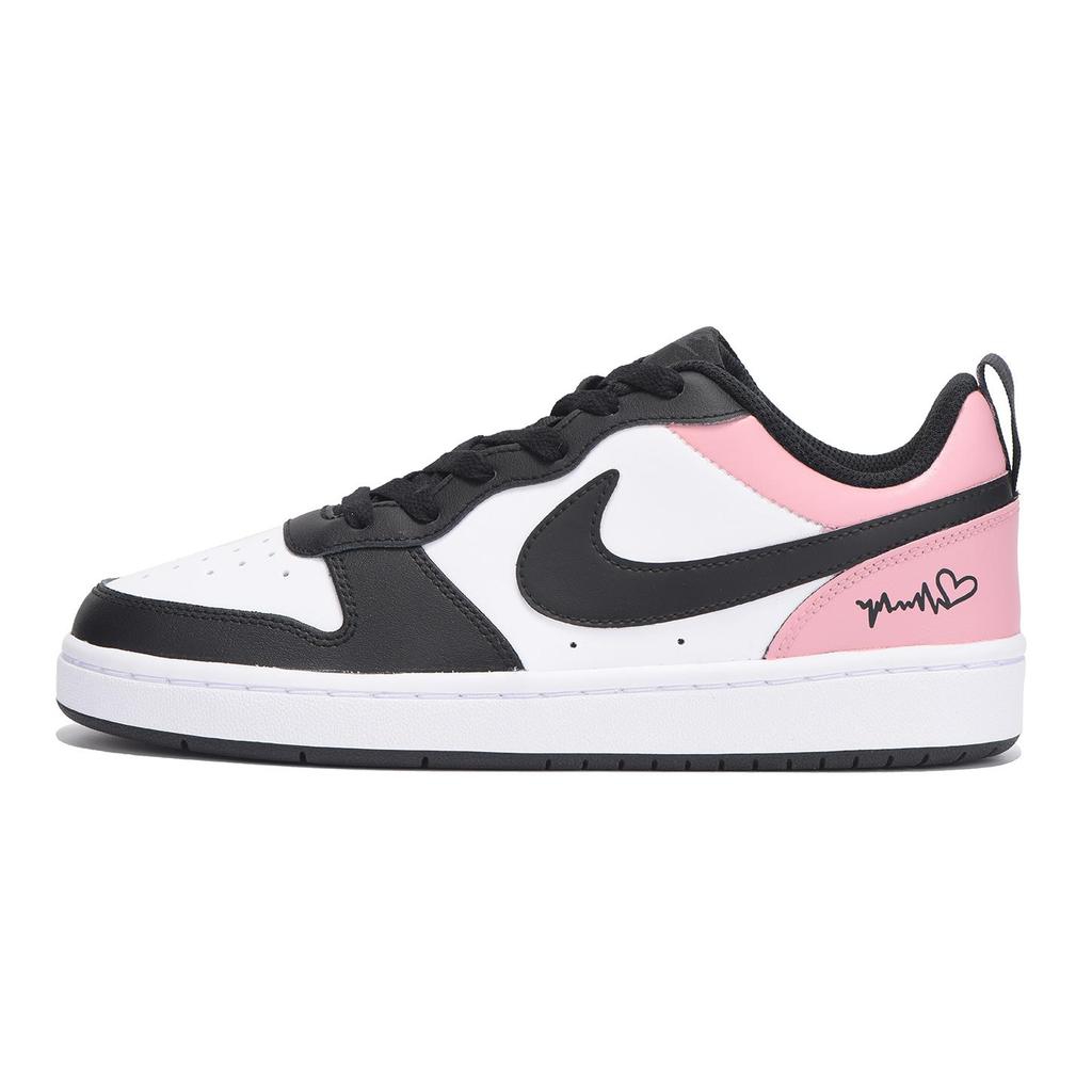 Nike Court Borough Coverage Slip Resistant Low top Skateboard Shoes Women's Black Pink BQ5448-115(Team59-SBOX)