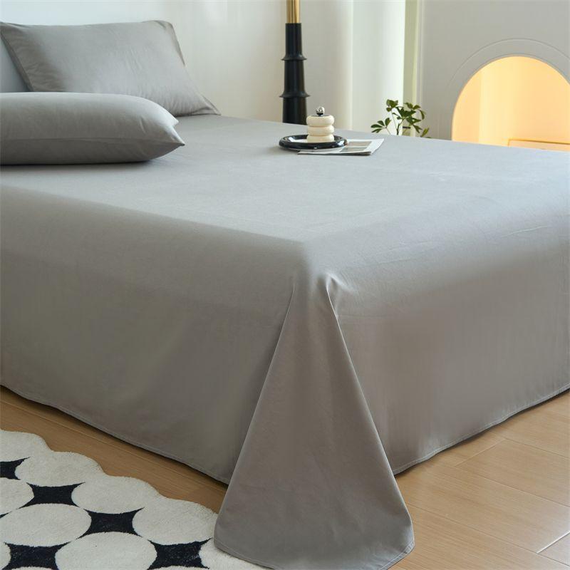 New Ins Minimalist Bed Sheet, Skin-friendly Anti-pilling Bedding for Home & Dormitory, Single Double Size