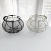 Iron Wire Woven Egg Basket, Round Handheld Kitchen Grocery Basket