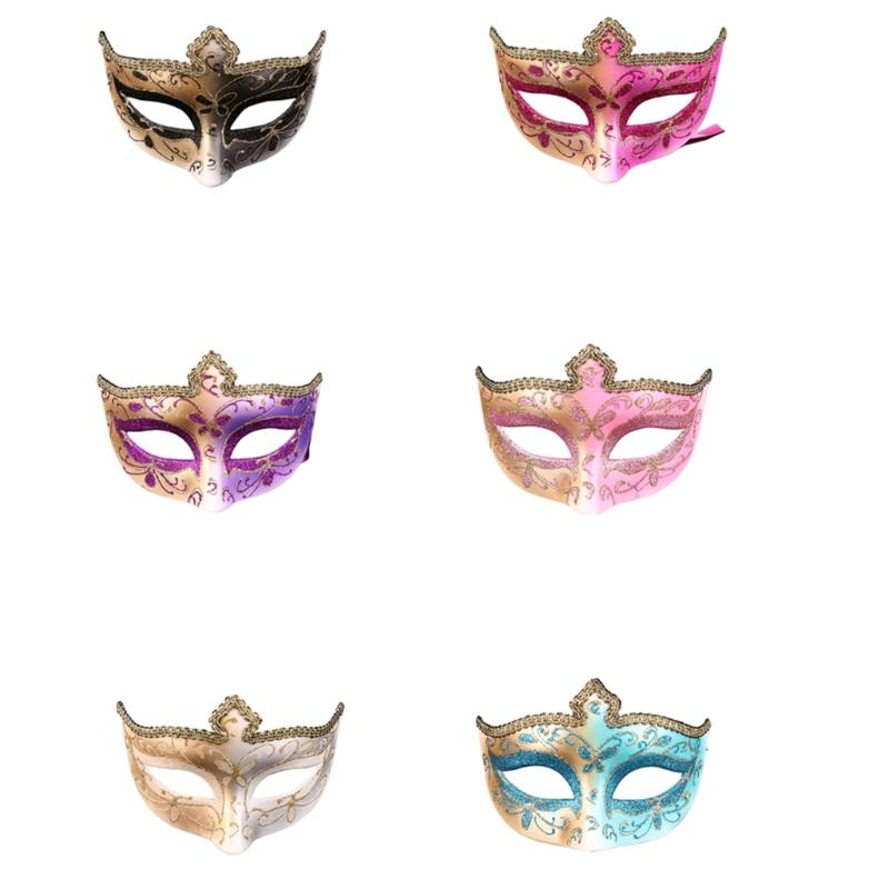Women Masquerade Mask Half Face Mask Venetians Mask Lace Mask for Halloween
