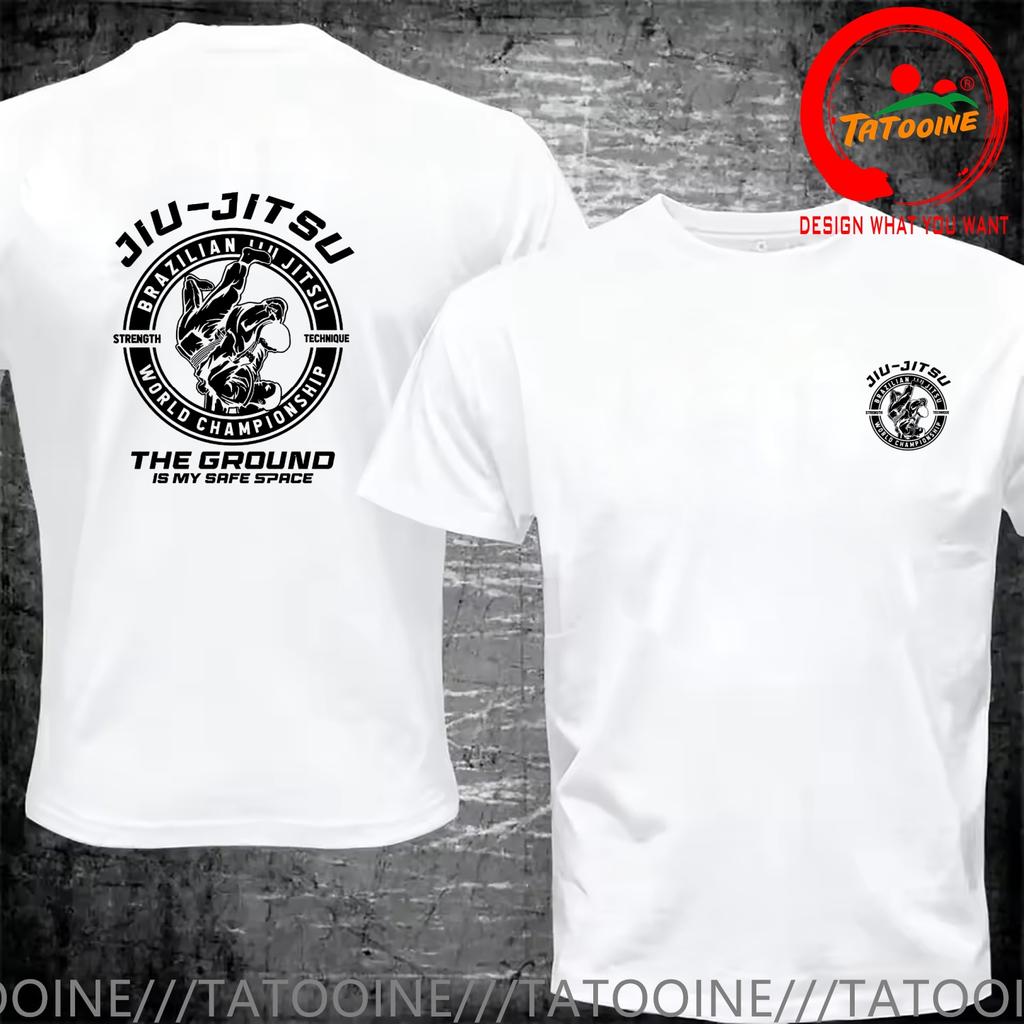Funny Design Brazilian Jiujitsu Bjj Karate Back Shirt Unisex Fashion Trendy Casual Clothing Stylish Tops Tee Shirt Leisure Tshirt