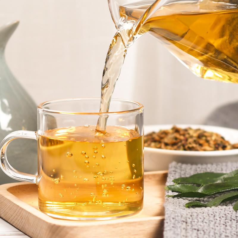 80ml 4pcs Set Classic Tea Mug with Handle Drinking Utensils Transparent Heat Resistant Tea Water Cups Household Wheat Beer Glass