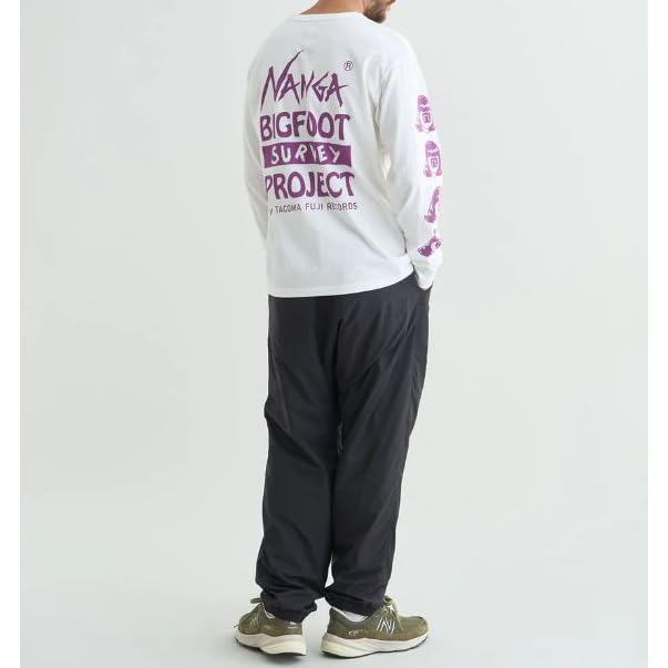 Tacoma Fuji Records Bigfoot Survey Project Logo Long Sleeve Tee S Size WHITE [Nanga]
