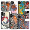 Herbst-Tattoo Japanischer Koi Drache Welle Handyhülle Cover für iPhone 17 Air 16 16e 15 12 11 13 14 Pro Max Plus Hülle