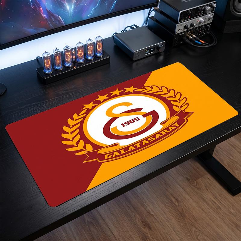Tappetino per Mouse con Motivo a Tema Galatasaray FC, Tappetino da Scrivania XXL per Gaming con Logo Calcistico, Tappetino Antiscivolo per Mouse del Computer