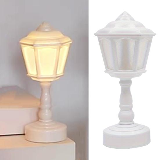 LED noční světlo jemná teplá záře bez blikání na baterie retro styl LED stolní lampa noční světlo dekorace