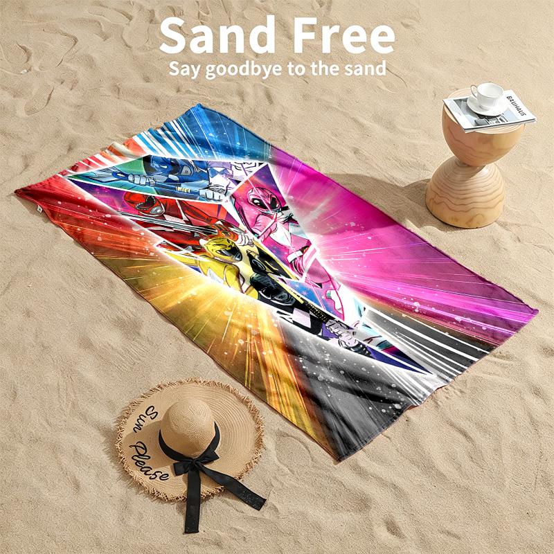 Power Rangers Beach towels also serve as bath towels summer essential a musthave for the outdoors the beach and the pool