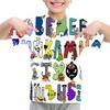 Summer Fashion Kids T-shirt Cartoon Alphabet Pattern 3D Print Casual Loose Outdoor Girl and Boy Short Sleeve Tees Top Pullover