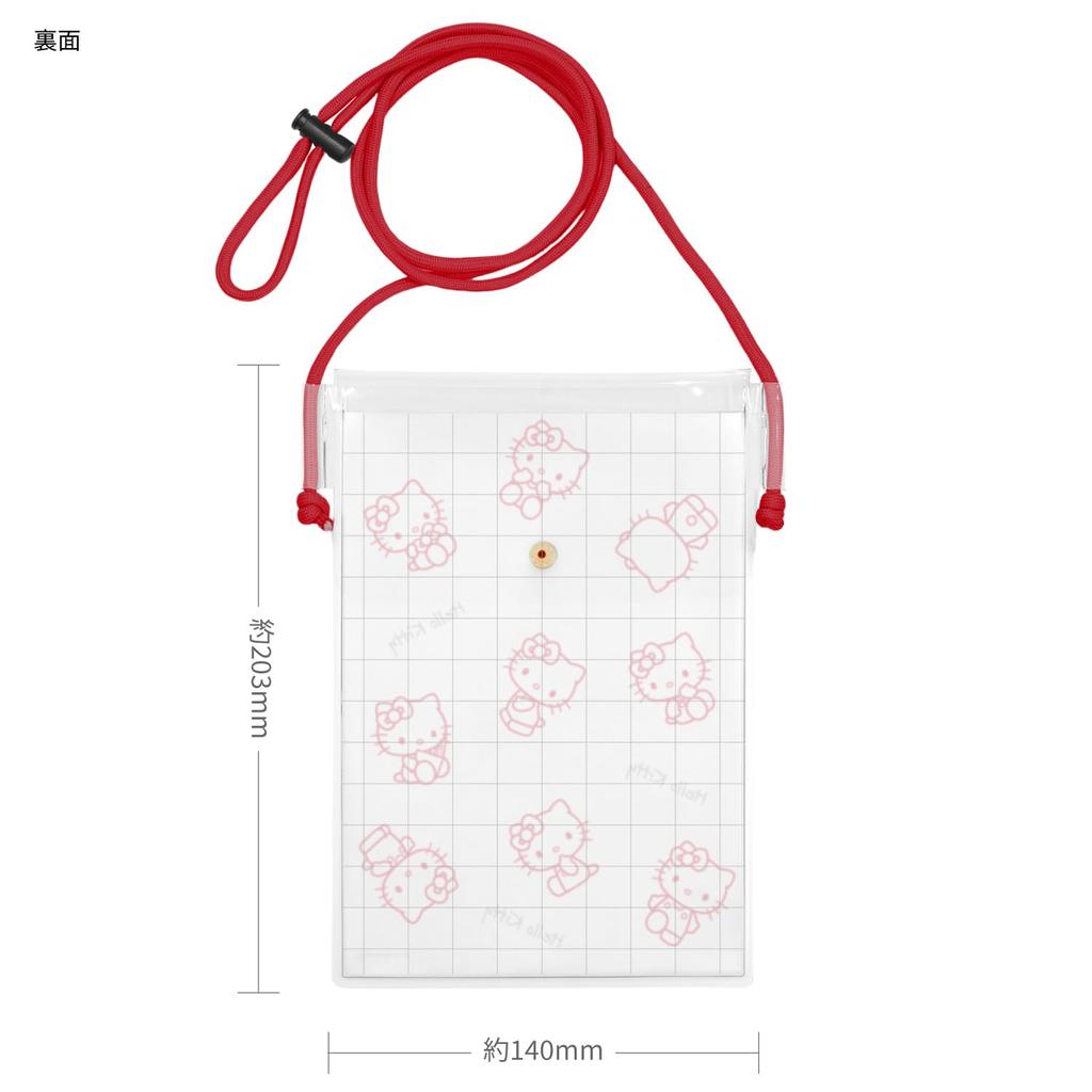 Gourmandies Sanrio Characters IIIIpocket Clear Smartphone Pouch Hello Kitty SANG-530KT