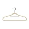 Semi-Circular Non-Slip Flocked Hanger: Traceless, No Shoulder Bumps, Shed-Free, Ideal for Home and Dorm Drying.