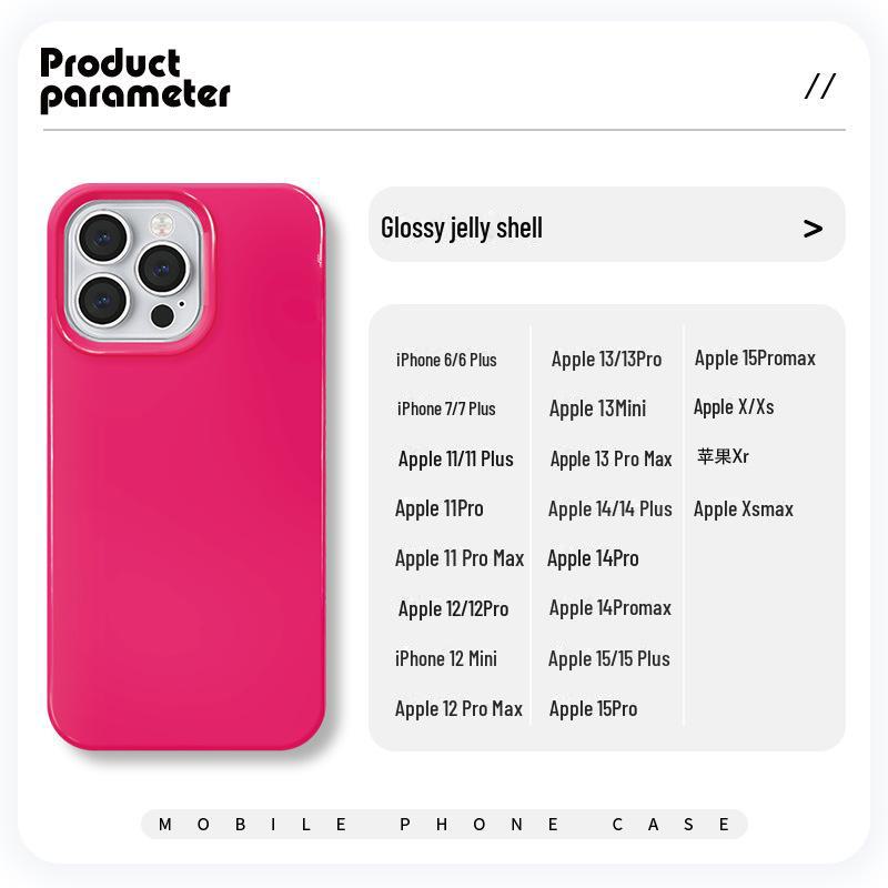 

Чехол Zhitai Glossy Jelly для iPhone 12/13/14/15 Pro и 16 iPhone 16
