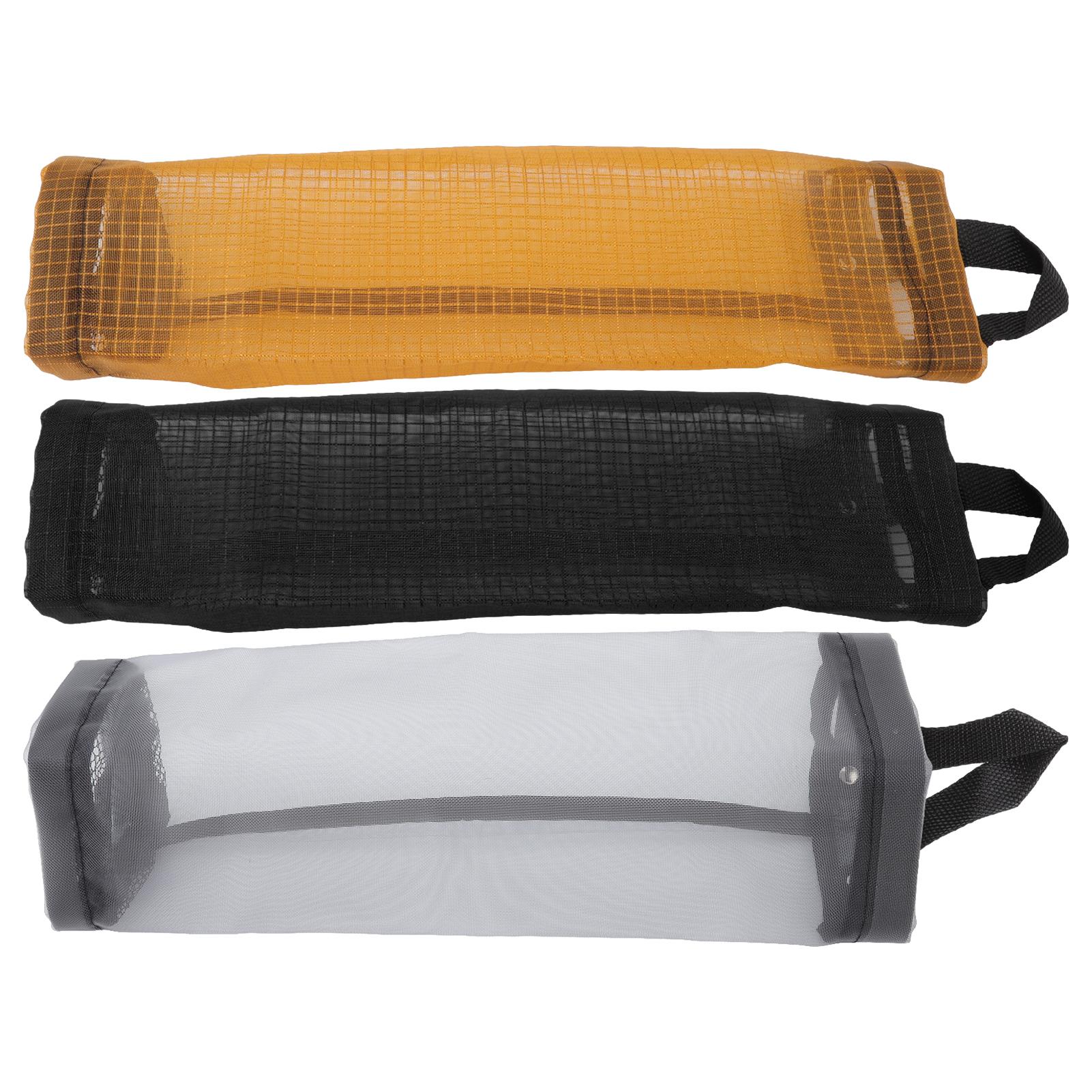 

Grocery Bag Holder Large Capacity Durable Polyester Transparent Space Saving Trash Bag Holder for Home Kitchen Yellow жёлтый