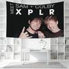 Sam & Colby Tapiserie, Zábavná Nástěnná Dekorace Pro Ložnici, Obývací Pokoj & Kolej, Trendy Fanouškovské Nástěnné Umění