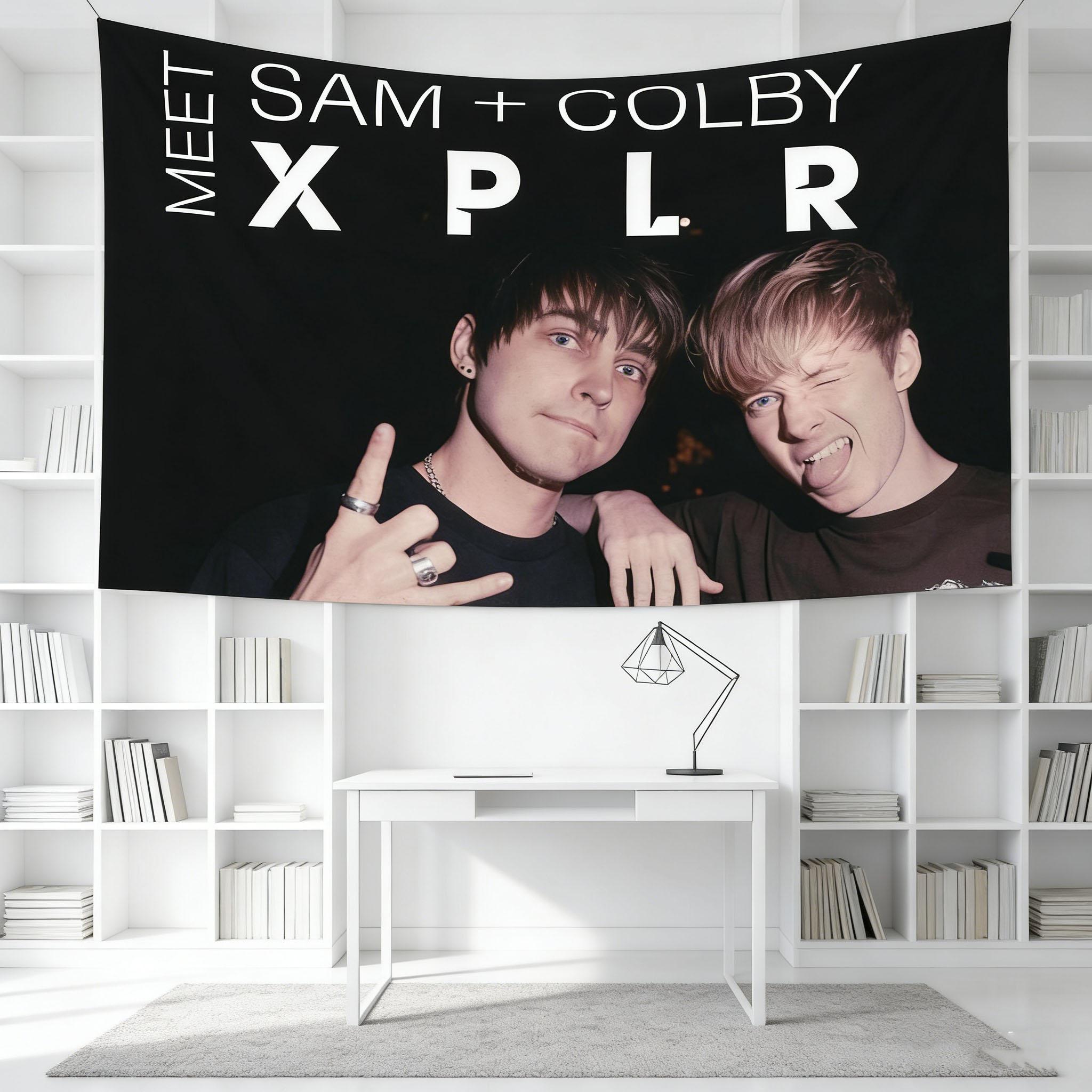 Jmg Household Supplies Unisex Sam & Colby Tapestry, Fun Wall Hanging Decor For Bedroom, Living Room & Dorm, Trendy Fan Wall Art