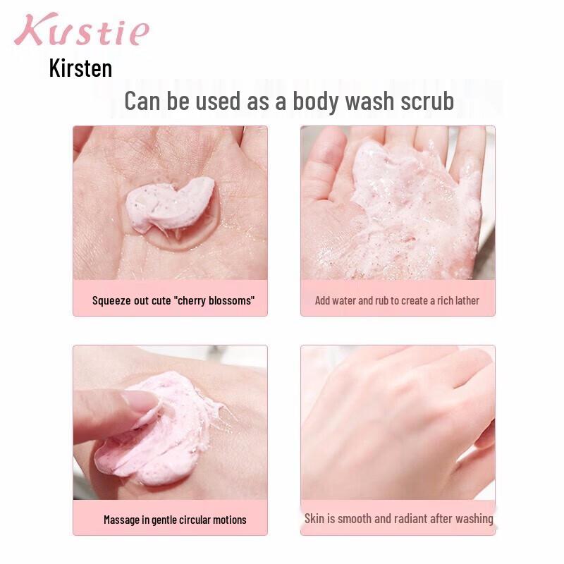 KOSTIN Rose Petal Shower Gel & Double Effect Body Scrub Set