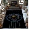 Manchester City Theme Rug Soft Crystal Velvet Area Rug Non-Slip Floor Carpet for Living Room Bedroom Nursery