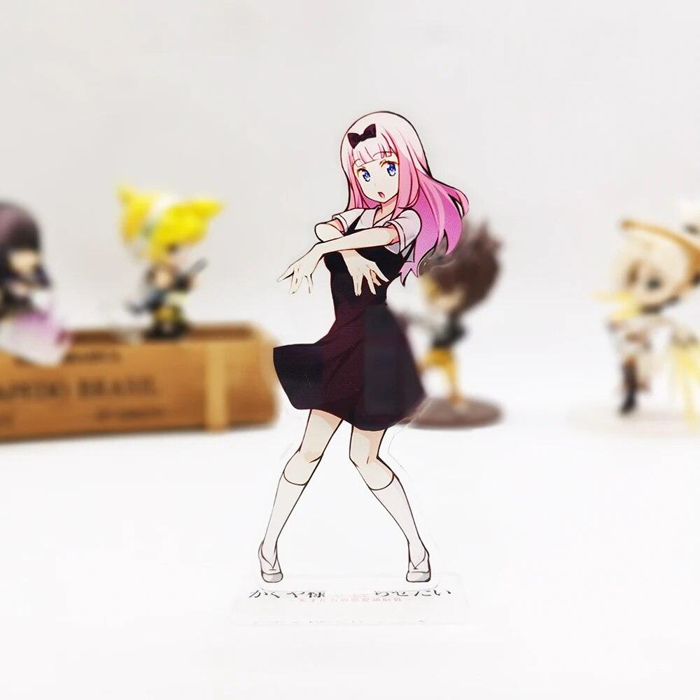 Kaguya Sama Love Is War Kokurasetai Tensaitachi No Renai Zunousen Shinomiya Chika Acrylic Stand Standee Toy Figure