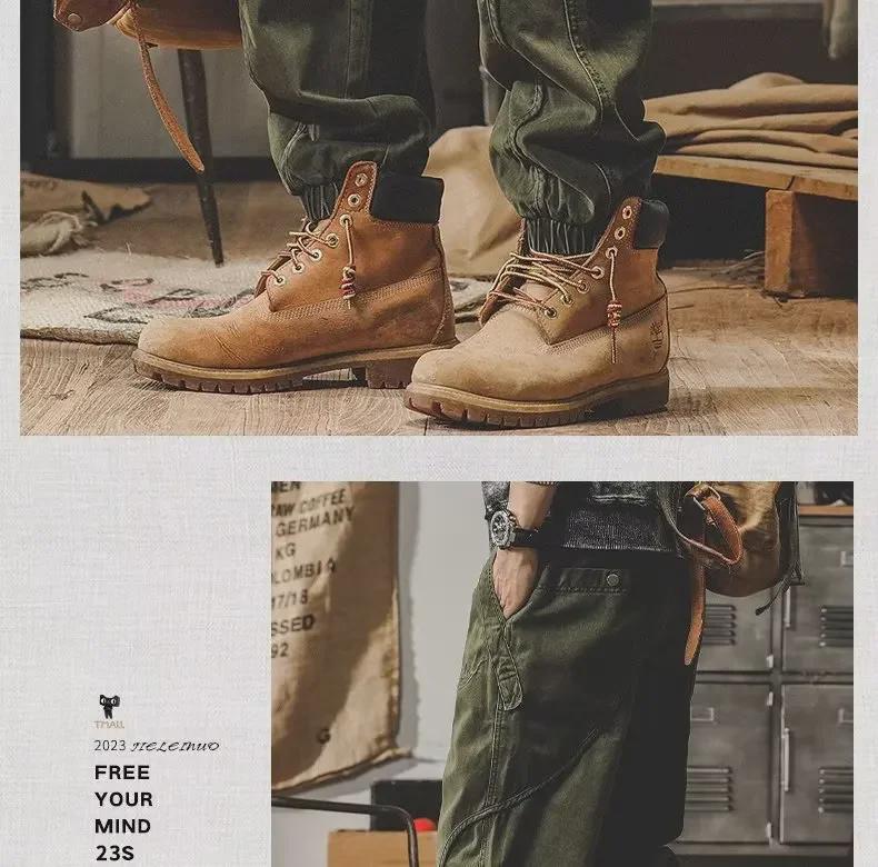 Men's Heavyweight Retro Winter Overalls - Loose, Thickened, Cuffed, Plus Velvet