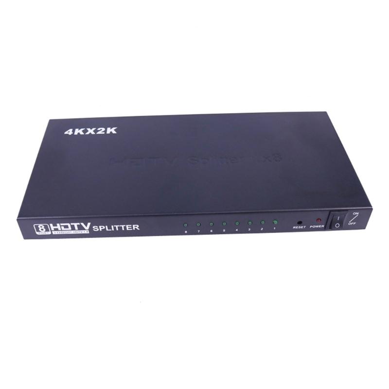 1x8 HDTV Distribution Amplifier With 4K60Hz Resolution Output Intelligent Switching For Gaming Consoles And PC