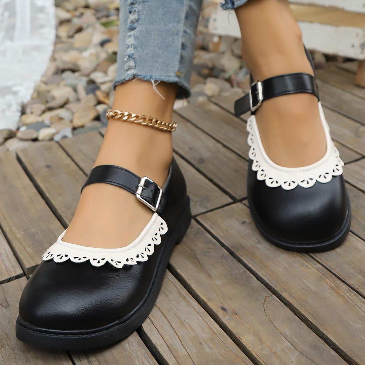 

Uniform small leather shoes women s spring thin Mary Jane retro with skirt Lolita Melulu shoes 40