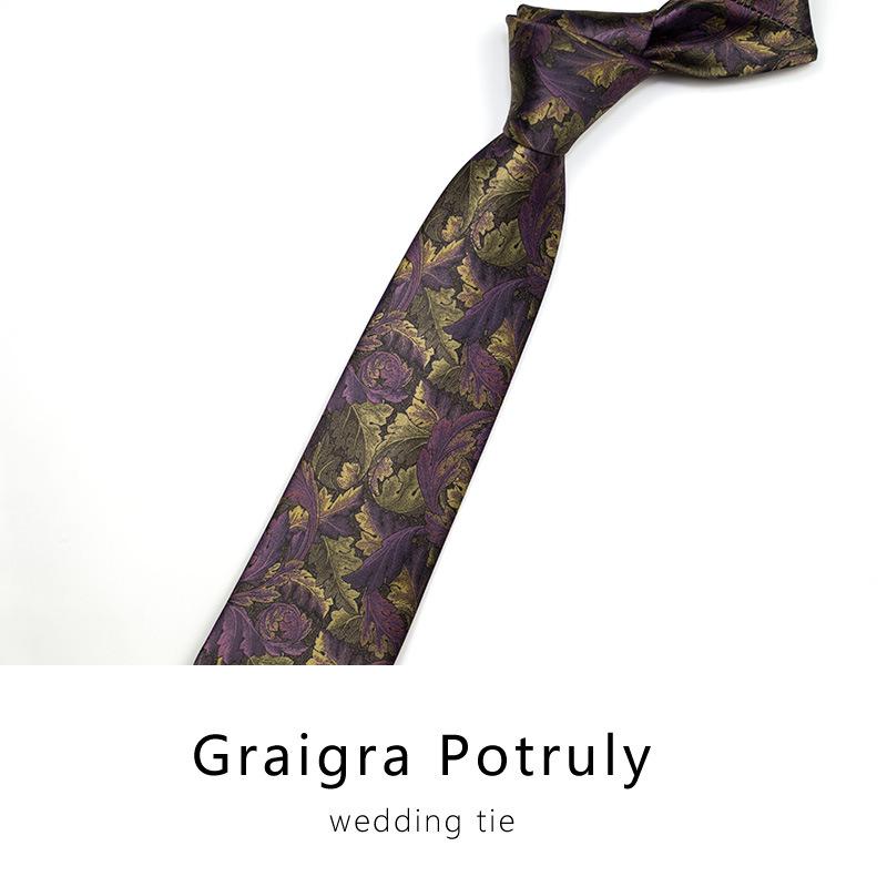 

Галстук 8 см с персонализированным принтом, завязанный вручную One Size