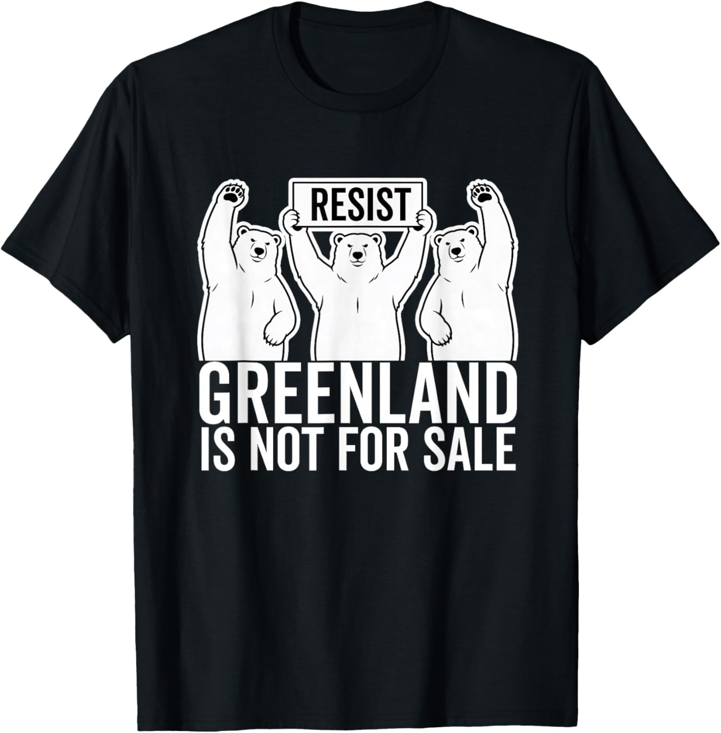 Greenland is not for Sale Polar Bear Greenland Denmark T-Shirt S разноцветный