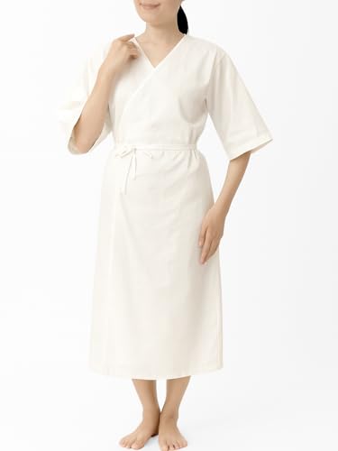 Wyenishiya Year-Round Kimono Slip, Yukata Undershirt, One-Piece Kimono Undergarment, Cotton Kimono Undergarment for Women (L)